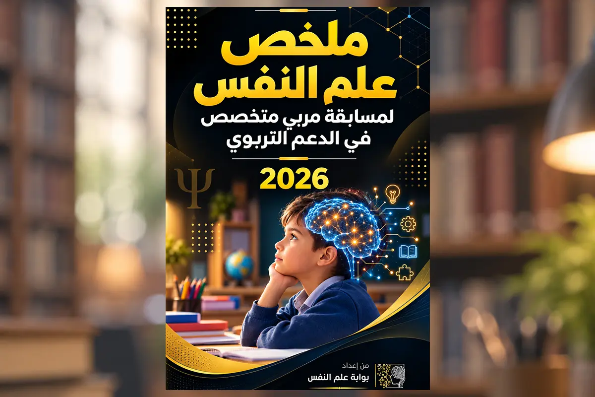 ملخص مادة علم النفس لمسابقة مربي متخصص في الدعم التربوي 2026 pdf
